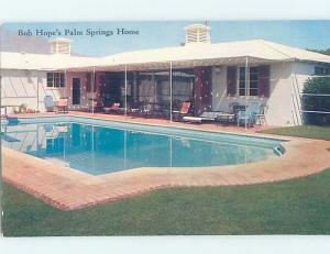 Pre-1980 ACTOR BOB HOPE POOL Palm Springs By Anaheim Los Angeles CA W3913@