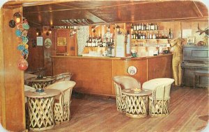 Big Moose New York Higby Club 1950s Postcard Cocktail Lounge Dexter 21-4138