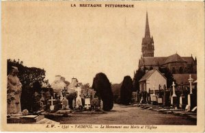 CPA PAIMPOL - Le Monument aux Morts et l'Église (103742)