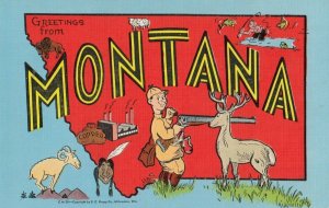 Large Letter MONTANA , 1930-40s