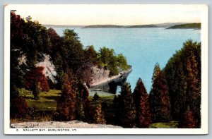 Vintage Vermont Postcard - Mallett Bay   Burlington