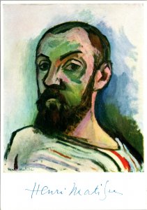 Self Portrait Henri Matisse Royal Museum Fine Arts Copenhagen Denmark POSTCARD