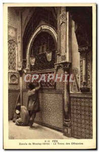 Old Postcard Fes Zaouia of Moulay Idriss The Core Offerings
