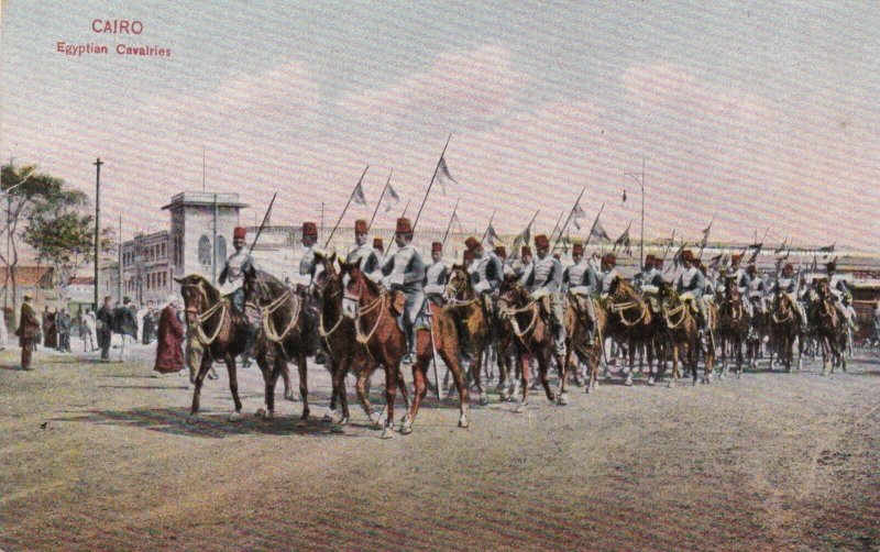 Egypt Cairo Egyptian Cavalries Military On Horseback sk1980a