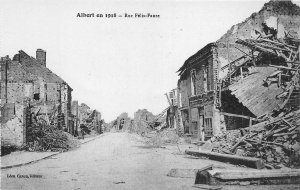 Lot339 albert en 1918 rue felix faure france military ww1