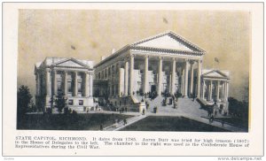 RICHMOND, Virginia, 1900-1910's; State Capitol
