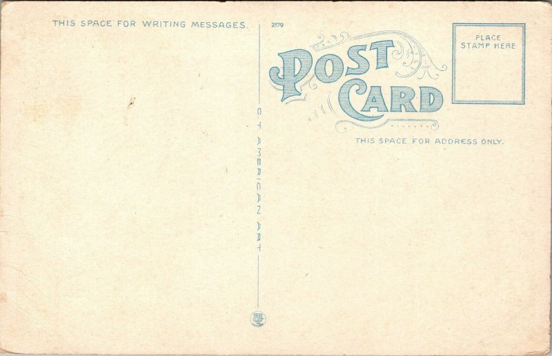 Vtg Augusta Georgia GA Sand Bar Ferry Road 1920s Unused Postcard