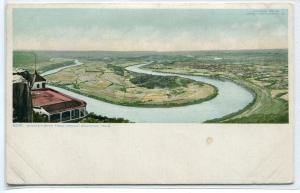 Panorama Moccasin River From Lookout Mountain Tennessee 1910c postcard