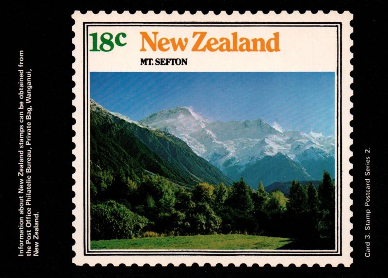 New Zeland Mt Sefton Stamp BIN