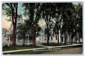 1923 Welsh Calvinistic Methodist Church Granville New York NY Antique Postcard