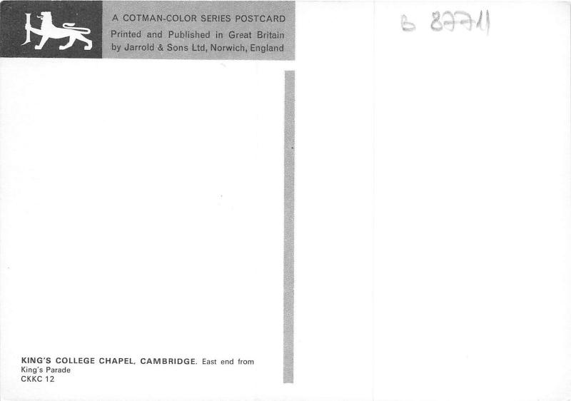 B87711 king s college chapel  cambridge   uk