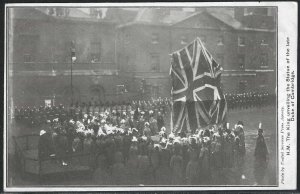 King Unveiling a Statue of the Duke of Cambridge, Great Britain, Early Postcard