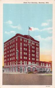 FORT KEARNEY NEBRASKA HOTEL FORT KEARNEY PRE LINEN POSTCARD 1920s