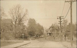 Hyde Park Massachusetts MA Central Ave c1910 Real Photo Vintage Postcard