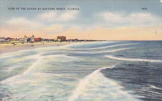 View Of The Ocean At Daytona Beach Florida