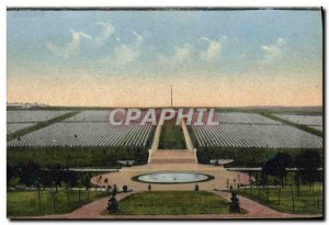 Old Postcard Militaria American Cemetery Romagne sous Montfaucon
