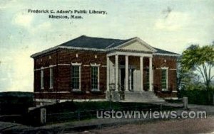 Frederick C. Adam's Library - Kingston, Massachusetts MA  