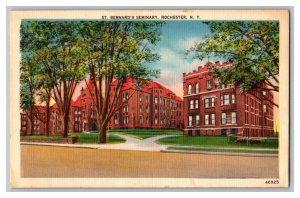 Postcard NY St. Bernard's Seminary Rochester N. Y. New York