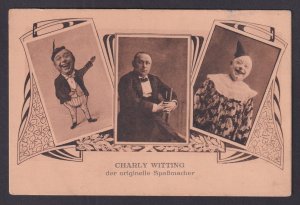 Vintage postcard Germany Circus Charly Witting Comedian