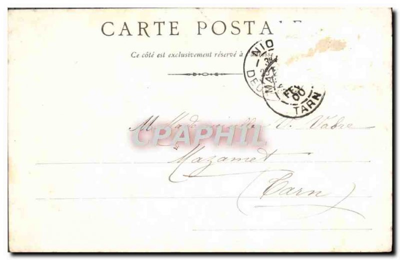 Old Postcard Niort Chateau Salbard
