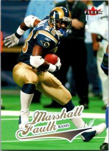 2004 Fleer Football Card Marshall Faulk Los Angeles Rams sk9325