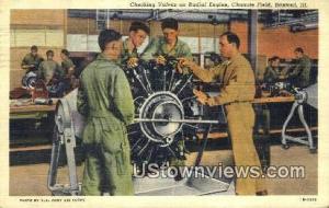 Radial Engine, Chanute Field Rantoul IL 1943 Missing Stamp