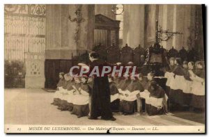 Old Postcard Musee Du Luxembourg A Master of & # 39enfants Dauvant