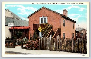 Monterey California~First Brick Building In California~Restaurant~Vintage PC