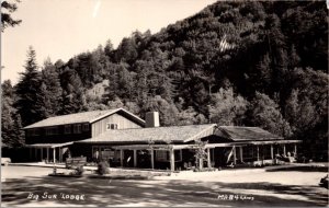 Real Photo Postcard Big Sur Lodge in Big Sur,  Monterey County, California