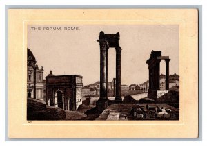 1880's The Forum Rome Italy Photo-Lithographic Jersey Coffee Trade Card