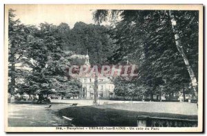 Old Postcard The Dauphine Uriage les Bains A Corner Park