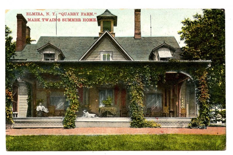 NY - Elmira. Quarry Farm, Mark Twain's Summer Home