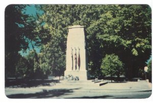 Cenotaph, Victoria Park, London, Ontario, Canada, Vintage Chrome PECO Postcard