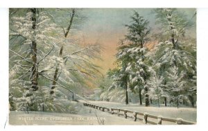 PA - Kane. Evergreen Park Winter Scene