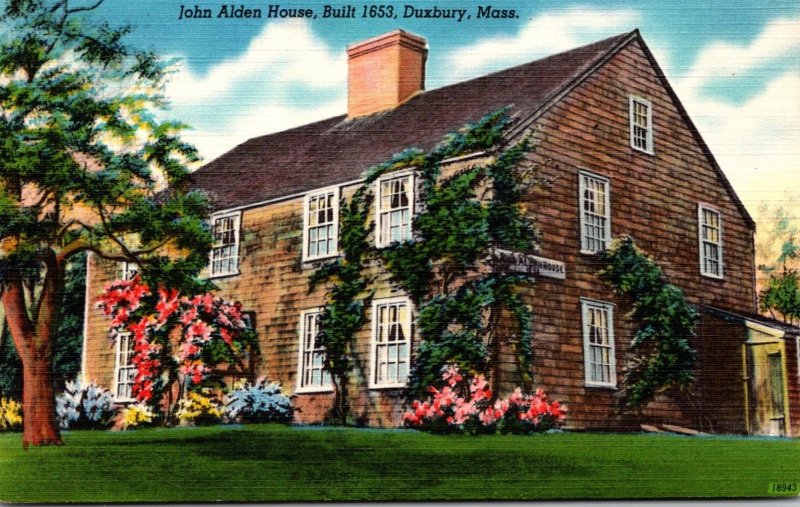 Massachusetts Duxbury John Alden House Built 1653