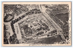 1925 The Tower of London from the Air No.3 British Goods Stamp Postcard