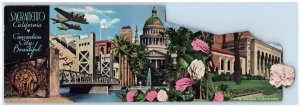 Sacramento California CA Postcard Convention City Beautiful Camellia City c1960