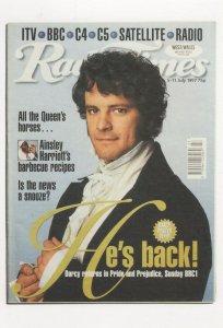 Colin Firth Pride & Prejudice BBC TV Show Radio Times Postcard