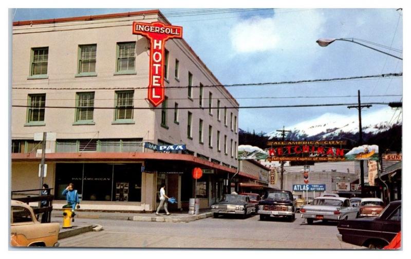 1970 Ingersoll Hotel, Ketchikan, AK Postcard