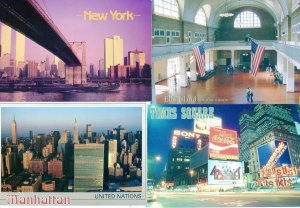 NEW YORK: Lot of (4) Modern View Picture Postcards (Continental 4X6)