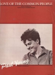 Paul Young Love Of The Common People XL UK Rare Sheet Music