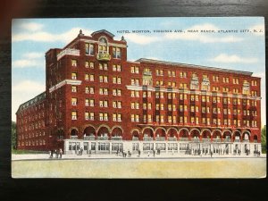 Vintage Postcard 1930-1945 Hotel Morton Virginia Ave. Atlantic City N.J.