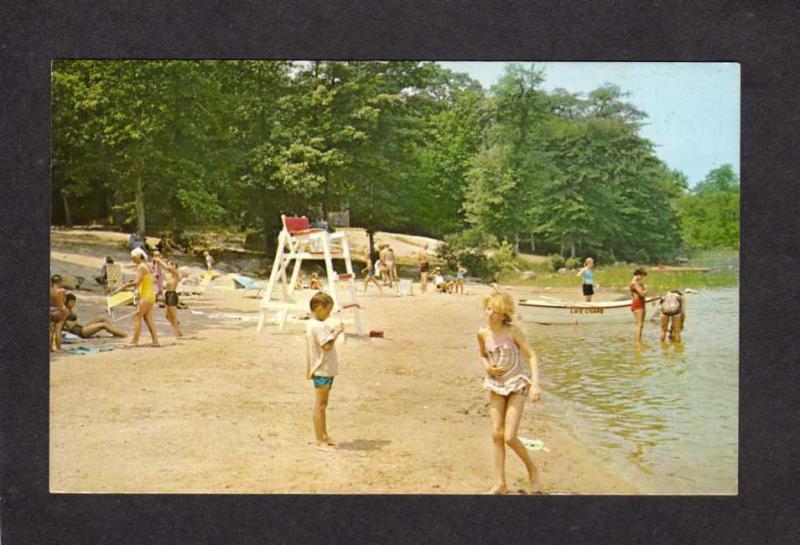 RI Beach Burlingame State Park and Campground,Charlestown, RHODE ISLAND Postcard