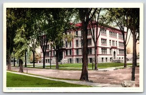 Detroit Pub Co~Glen Falls New York~High School Street View~Phostint~Vintage PC