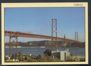 Portugal Postcard - Lisbon - April The 25th Bridge Over Tejo River  RR5523