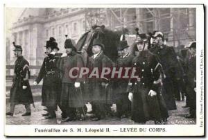 Old Postcard Funerals Leopold II Levee body