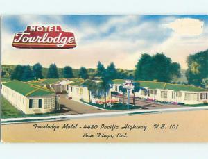 Unused Pre-1980 TOURLODGE MOTEL San Diego California CA u4187