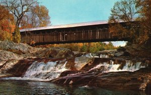 Vintage Postcard Swiftwater Bath Wild Ammonoosuc Burr Type New Hampshire NH