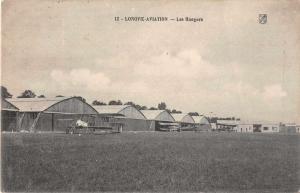 Longvic France Aviation Airplane Hangers Antique Postcard J54422