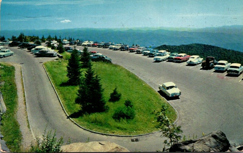 Tennessee Great Smoky Mountains National Park Parking Area At Clingmans Dome ...